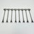 1986 Vintage Danish Boho Chic Dansk Thistle Stainless Steel Flatware, Iced Tea Spoons - Set of 8 For Sale - Image 6 of 8