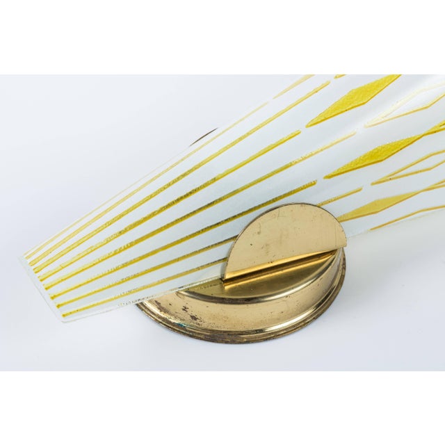 Mid-Century Sconce With Slipper Glass Shade For Sale - Image 4 of 8