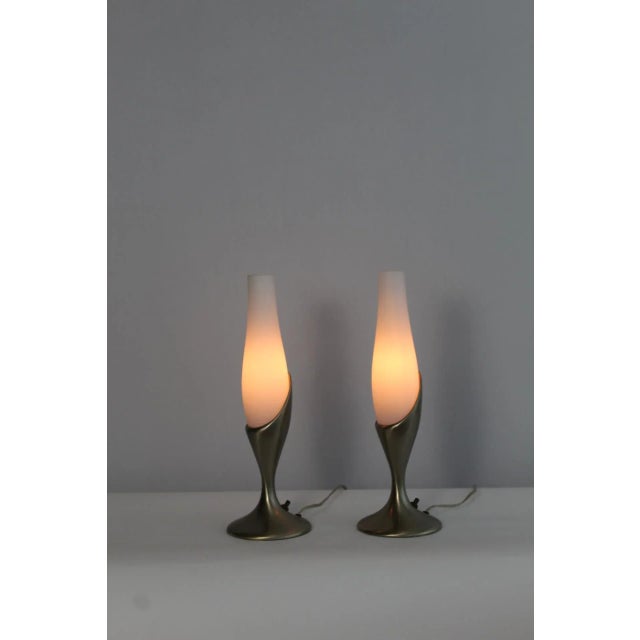 Mid 20th Century Laurel Lamp Style Sculptural Table Lamps - a Pair For Sale In Miami - Image 6 of 12