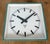 Industrial Square Green Wall Clock from Pragotron, 1980s For Sale - Image 9 of 17