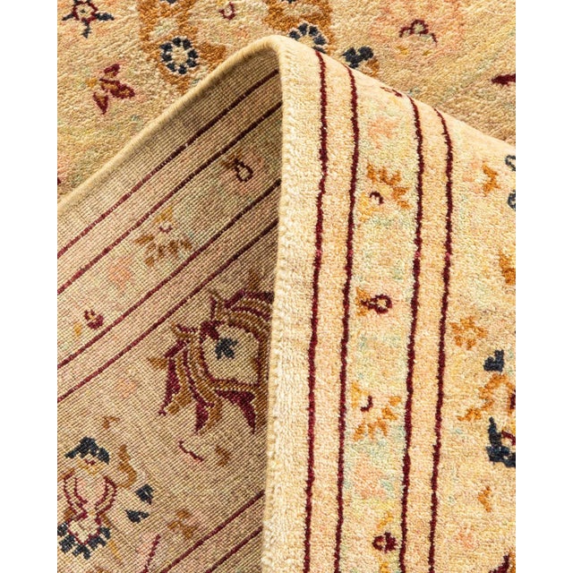 Mogul, One-of-a-Kind Hand-Knotted Area Rug in Yellow, 4' 2" x 6' 4" For Sale In New York - Image 6 of 8