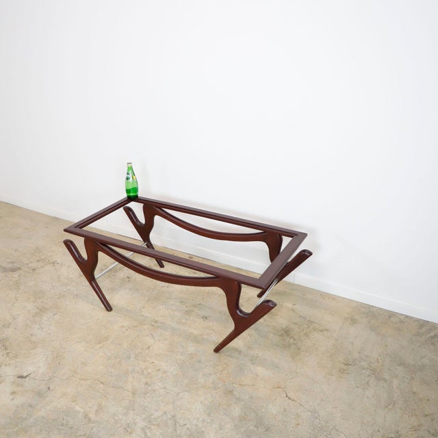 Mexican 1950s Floating Coffee Table Attributed to Eugenio Escudero For Sale - Image 3 of 4