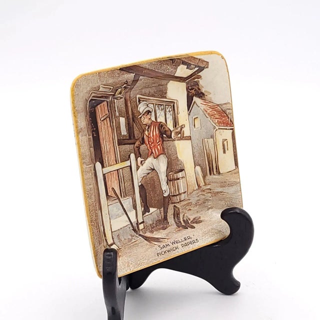 "Sam Weller, Pickwick Papers" Coaster, Staffordshire, England For Sale In San Francisco - Image 6 of 7