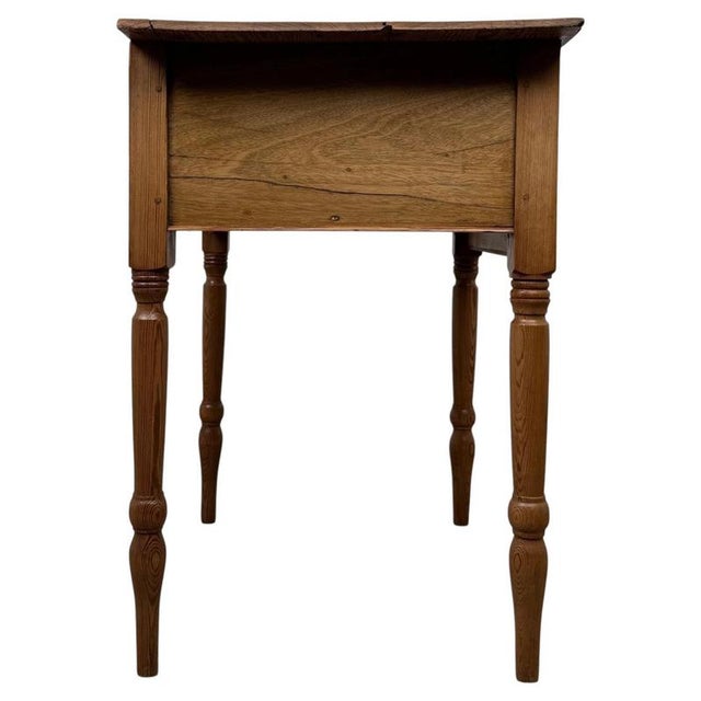 Wood 19th Century English Victorian Pitch Pine Side Table For Sale - Image 7 of 12