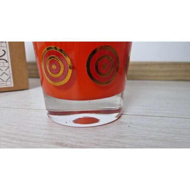 Hale Vase in Red Silk-Screened Blown Glass by Koz for Sottsass Associati, 1990s For Sale - Image 4 of 10