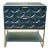 Clover Leaf Blue & Brass Console Table For Sale