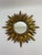 Mid-Century Modern Vintage Mid 20th Century 12.5" Gilded Sunburst Accent Wall Mirror For Sale - Image 3 of 18