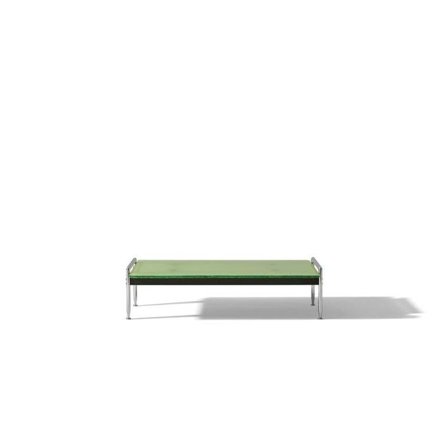 Antonio Citterio Antonio Citterio Esosoft Coffee Table, Aluminum & Fluted Glass, Italy attributed to Antonio Citterio For Sale - Image 4 of 13