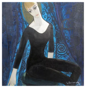 Laimdots Murnieks, Dancer in Black Leotard, 1969, Oil on Canvas