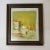 Chartreuse 1960s Mid-Century Cityscape Painting, Framed For Sale - Image 8 of 12