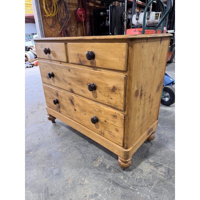 19th Century English Pine Chest of Drawers For Sale - Image 10 of 12