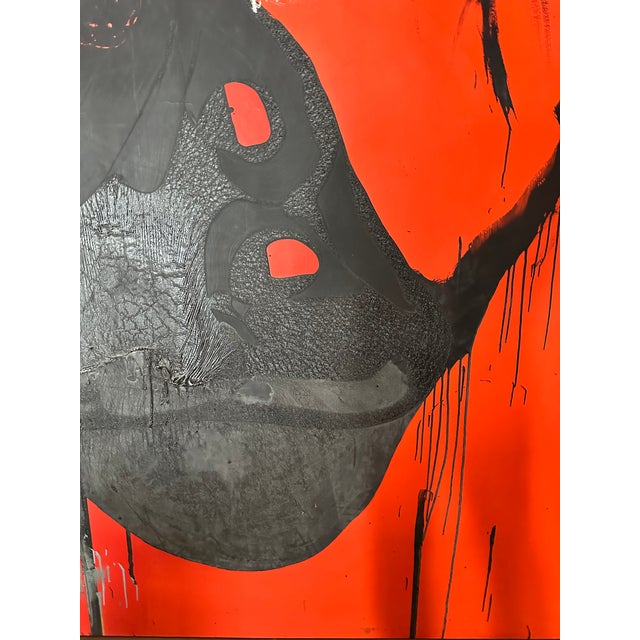 Contemporary Wesley Kimler — Monumental Abstract Expressionist Painting (98" X 86"), Framed For Sale - Image 3 of 11
