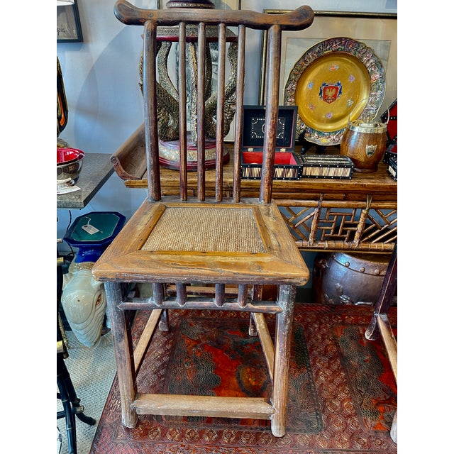 Chinese Elmwood Chairs Late Qing Dynasty , C. 1880–1900, a-Pair For Sale - Image 9 of 15