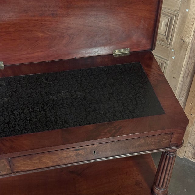 Wood 19th Century English Regency Mahogany Etagere Server ~ Console For Sale - Image 7 of 18