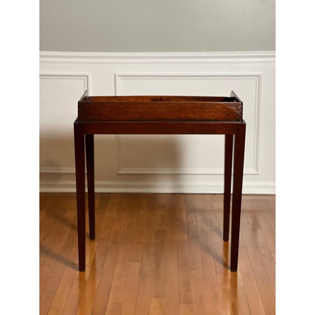 Mid 19th Century 19th Century English Mahogany Butler Serving Tray on Stand For Sale - Image 5 of 17