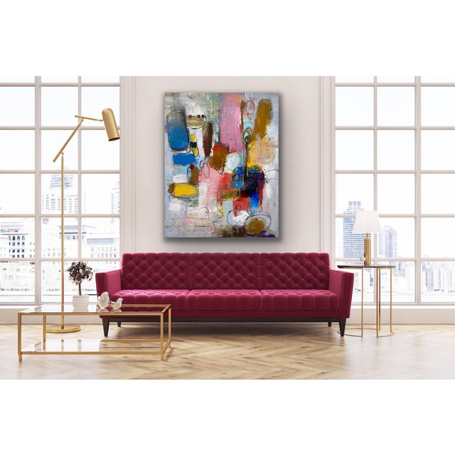 Contemporary Abstract Original Oil Painting For Sale - Image 4 of 12