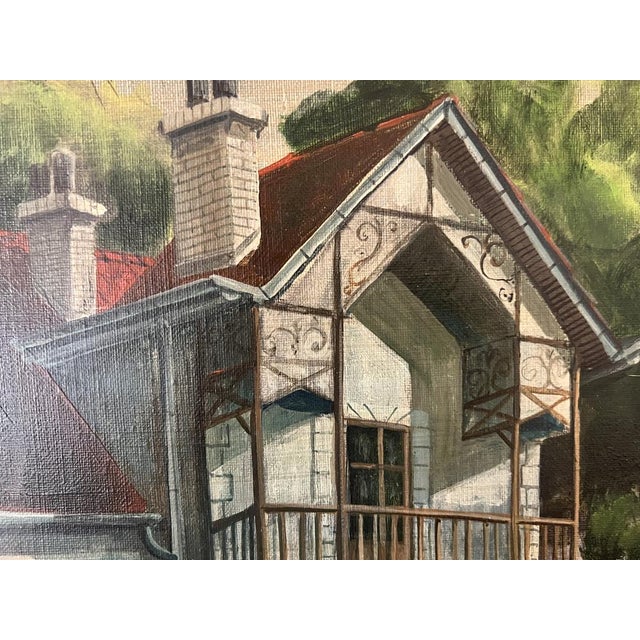 Noel Dumolard, The Dream, 1970s, Oil on Canvas For Sale - Image 4 of 10