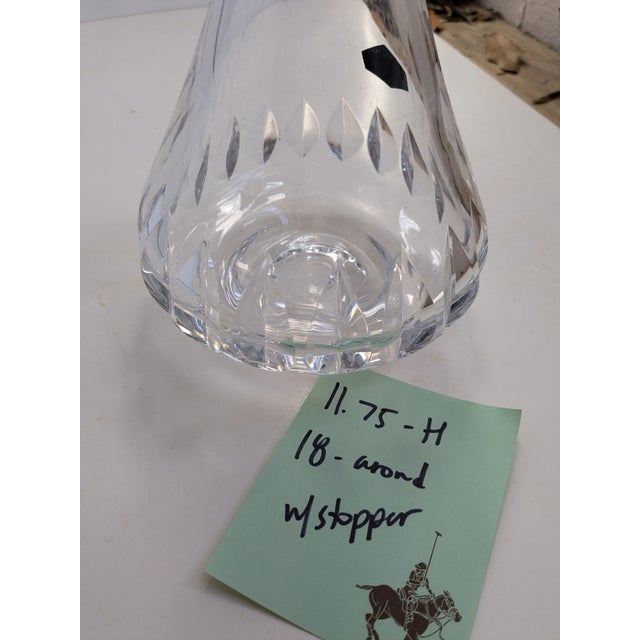 Saint Louis Crystal French Decanter With Stopper – 11.75" For Sale - Image 10 of 10