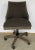 2020s Transitional Charcoal Linen Desk Chair For Sale - Image 5 of 7