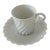 Vintage Haviland Limoges France White Porcelain Demitasse Cup and Saucer Mint Condition. For Sale