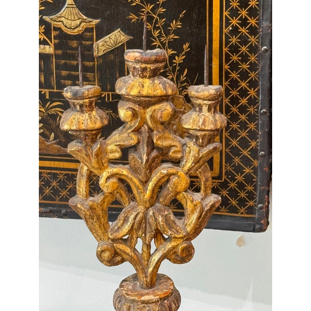 Baroque 18th Century Italian Baroque Giltwood Prickets For Sale - Image 3 of 11