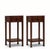 This pair of elegant Asian table is handmade of solid elm. With a single drawer and four elegantly shaped legs ending in...