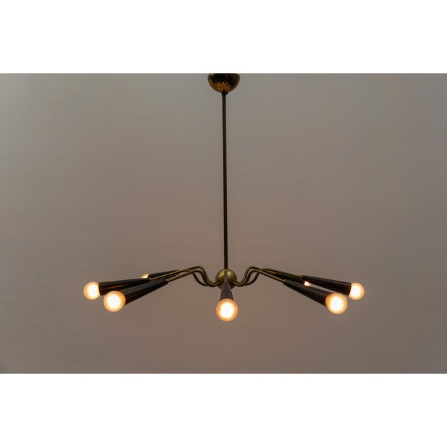 Vintage Sputnik Lamp in the style of Arteluce, 1950s For Sale - Image 4 of 15