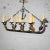 Black Antique Gothic or Spanish Revival Style Cast Iron Chandelier Viking Longboat Ship With Horse Head and Shields For Sale - Image 8 of 13