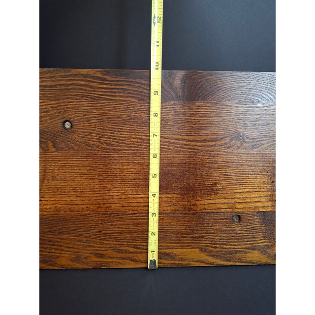 1960s Rare Complete Vintage 1950s Israel Bagel & Lox Serving Wood Tray Judaica For Sale - Image 5 of 18