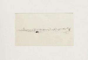 Vito Alghisi, Panorama, Drawing in Pen, 1987
