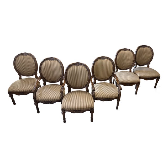 Drexel Heritage Dining Room Chairs - Set of 6 For Sale