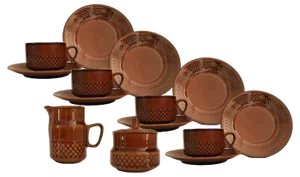 Polish Coffee and Tea Set, 1970s, Set of 10