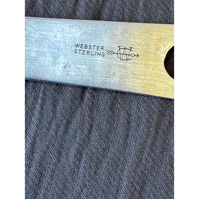 Mid 20th Century Sterling Silver Monogrammed Letter Opener For Sale - Image 9 of 10