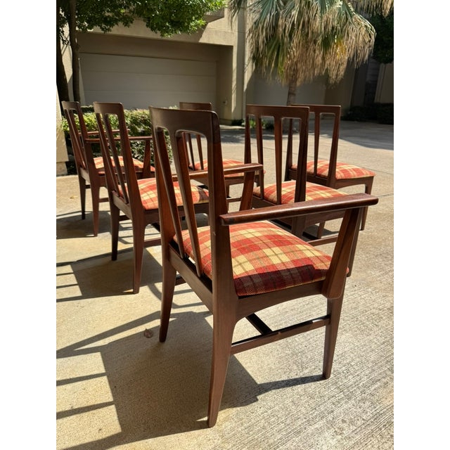 Mid-Century Modern 1960s Set of Six British Mid-Century Afromosia Teak Volnay Dining Chairs Attributed to A. Younger LTD For Sale - Image 3 of 11
