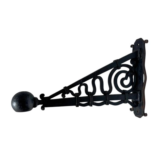 Art Deco Amsterdamse School Wrought Iron Flagstaff, 1920s For Sale - Image 10 of 11