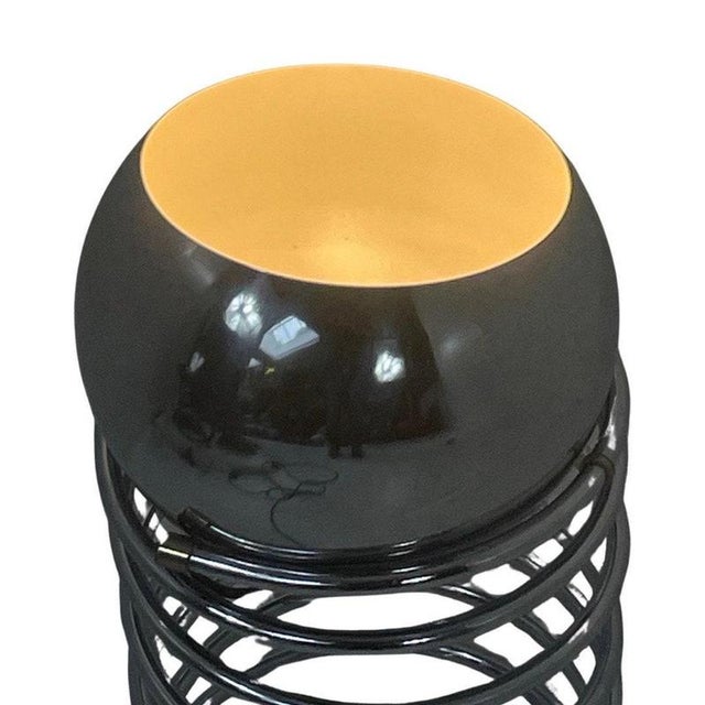 Space Age Chrome Globe Floor Lamp on Spiral Base from Gepo For Sale - Image 4 of 9