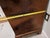 1980s George III-Style Burr Wood Secretry With Mirrored Doors and Fitted Interior For Sale - Image 9 of 16