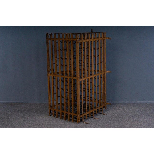 Vintage Steel Wine Rack For Sale - Image 10 of 18