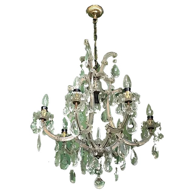 Vintage Bohemia Chandelier, 1950s For Sale