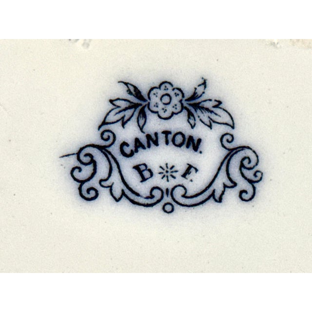 Boch Frères Keramis Canton Faience Plate – Rare Teal/Green Colorway – 7½", Late 19th Century For Sale - Image 10 of 10