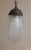 Metal Vintage Art Deco Ceiling Lamp with Frosted Relief Glass Shade on Metal Mount, 1920s For Sale - Image 7 of 7