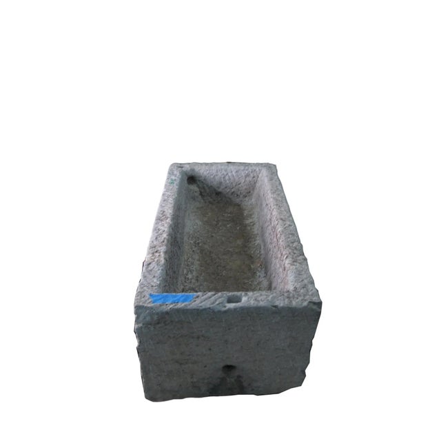 Chinese 59" Inch Long Hand Chiseled Stone Trough 13 For Sale - Image 3 of 9