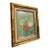 Vintage Asian Original Blue & Yellow Bird With Flowers Painting For Sale