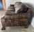 Vintage Distressed Leather Sofa With Lion Paw Feet For Sale - Image 12 of 16