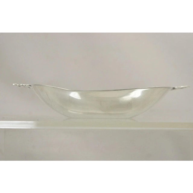 Art Nouveau Vintage Denmark Gidom Fraberg Designed Silver Plated Trinket Candy Dish For Sale - Image 3 of 11