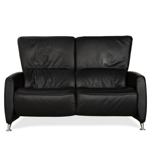 Black Leather 4562 Two-Seater Sofa from Himolla For Sale - Image 13 of 13