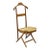 Vintage Mid Century Italian Modern Beech Wood Clothing Valet Chair Seat (A) For Sale