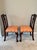 Vintage Chippendale Carved Mahogany and Damask Dining Chairs - Set of 4 For Sale In Chicago - Image 6 of 18