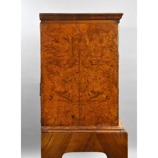 George III Burr Walnut Chest on Stand, 1800 For Sale - Image 9 of 13