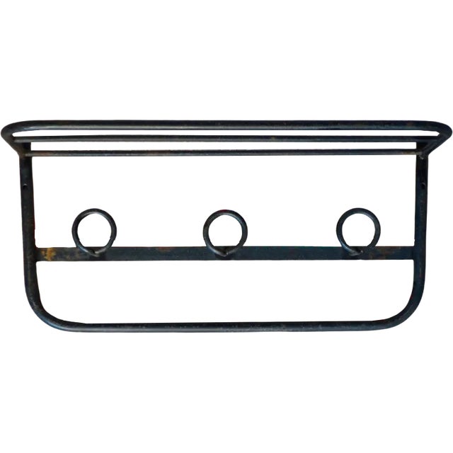Modernist French Wall Coats Rack, 1950s For Sale - Image 9 of 9